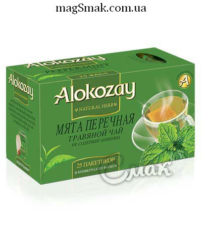 Чай Alokozay/Алокозай ТРАВ'ЯНОЇ М'ЯТА НОЧНА, 25 МАК. САШЕТ