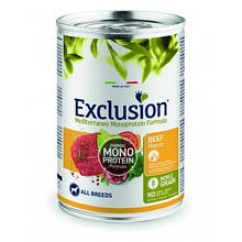 Консерва для собак Exclusion ADULT BEEF ALL BREEDS 400 г