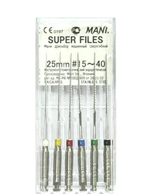 Super Files (Супер Файлы), 25мм, — эндодонтический инструмент для обработки корневых каналов
