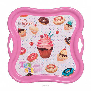 Піднос для посуду "Солодка вечірка" з термонаклейкою 39414 G-Rich