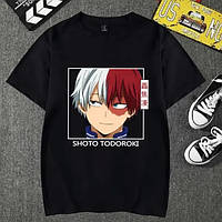 Футболка черная LOYS аниме Shoto Todoroki