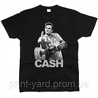 Футболка черная LOYS music Johnny Cash rock print
