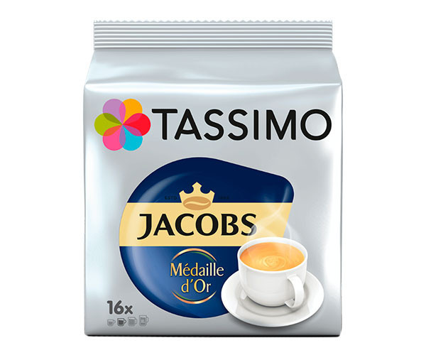 Кава в капсулах Tassimo Jacobs Medaille D'Or 16 шт.