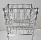 Кошик " REN-595" 595х410х(900/500)мм, білий. Презентаційний стіл. Промо кошик для розпродажів та акцій, фото 4