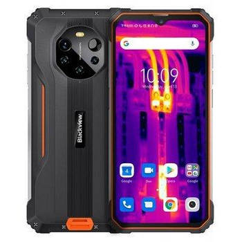 Смартфон Blackview BL8800 Pro 8/128 GB Orange, 50+8+2/16 Мп, 8380 mAh,6.58' IPS, 4G, Dimensity 700