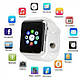Смарт-годинник Smart Watch A1 розумний електронний зі слотом під sim-карту + карту пам'яті micro-sd. Колір: білий, фото 3
