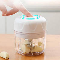 Кухонный электрический измельчитель Release hands one click garlic пищевой мини чоппер чеснокодавка. PD-449