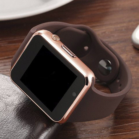 Смарт-годинник Smart Watch A1 розумний електронний зі слотом під sim-карту + карту пам'яті micro-sd. Колір: золотий