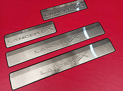 Накладки на пороги Mitsubishi Lancer 10