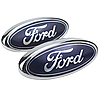 Емблема решітки радіатора багажника FORD (Форд) 115х45 мм Fiesta, Mondeo, Transit, Escort, фото 2