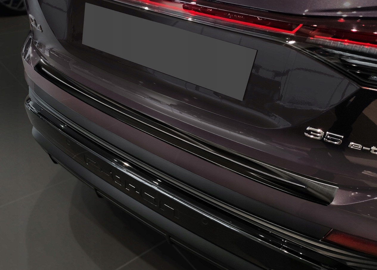 Защитная накладка на задний бампер для Audi Q4 E-Tron 2021+ /черн.нерж.сталь/, фото 9