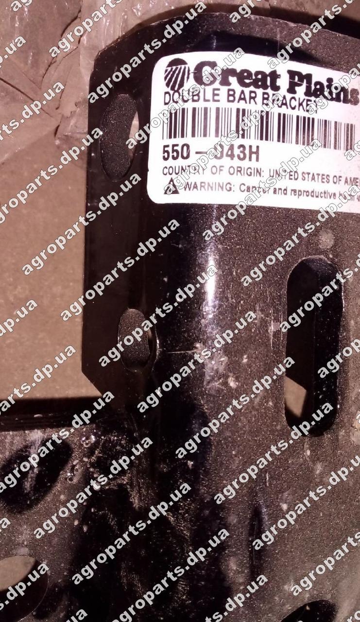 Кронштейн 550-043H кріплення зуба культиватора Great Plains DOUBLE BAR BRACKET 550-043Н стойка, фото 1