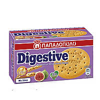 Печиво Digestive з цільнозерновим борошном та інжиром, 35% жирів PAPADOPULU 180 г