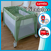 Детский манеж Carrello Piccolo+, складной, дорожная сумка,125х65х79 см Mint Green