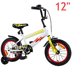 Двоколісний дитячий велосипед 14" від 3-5 років TILLY FLASH T-21441 білий