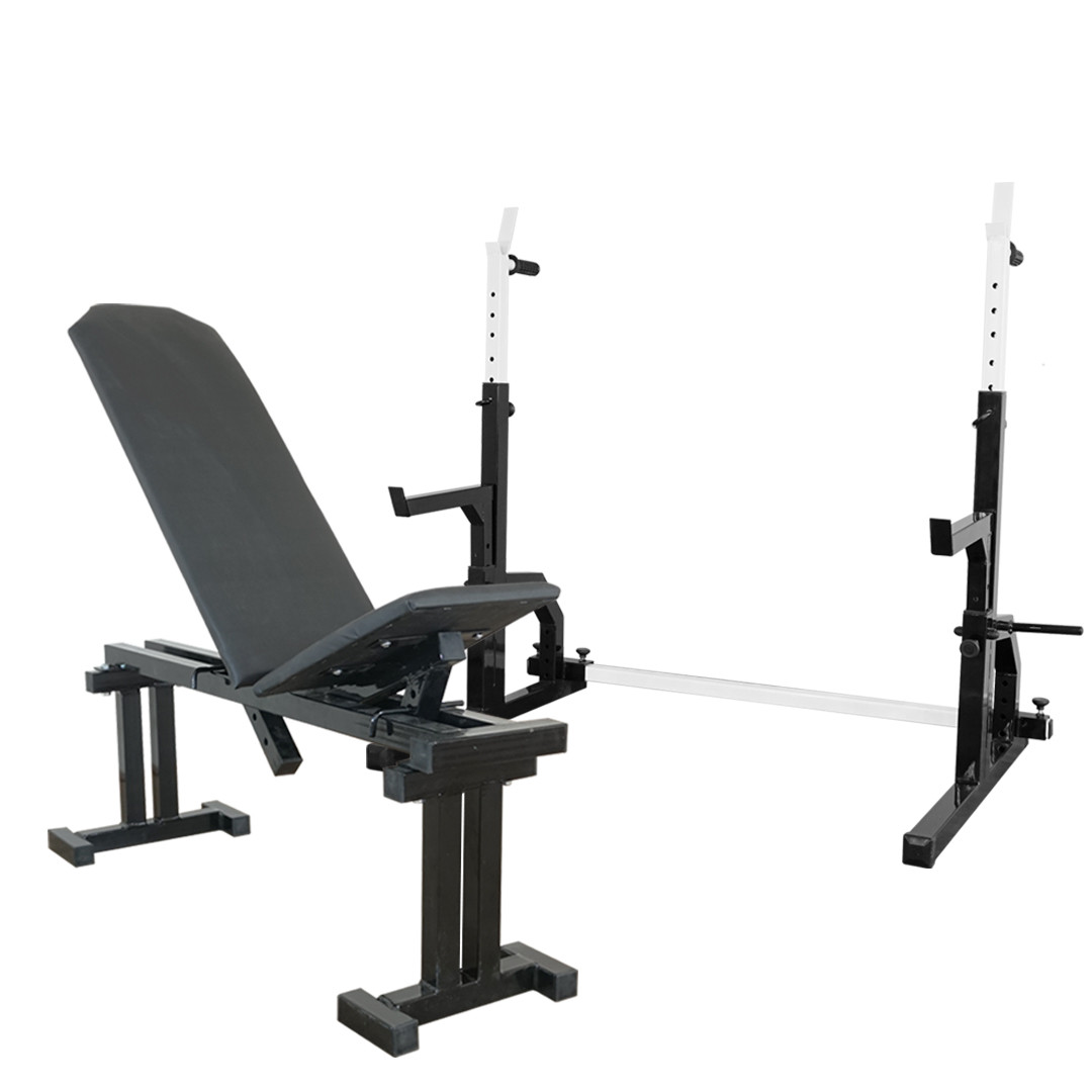 Лава регульована до 300 кг + стійки під штангу зі страховкою до 250 кг заввишки від 95 см до 165 см, фото 1