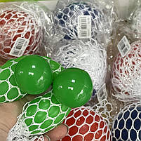 Іграшка антистрес в сітці "Мозги" неон, Игрушка антистресс "Мозги", фото 2