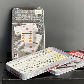 Доміно гра в металевій коробці, велика, Игра "Домино"