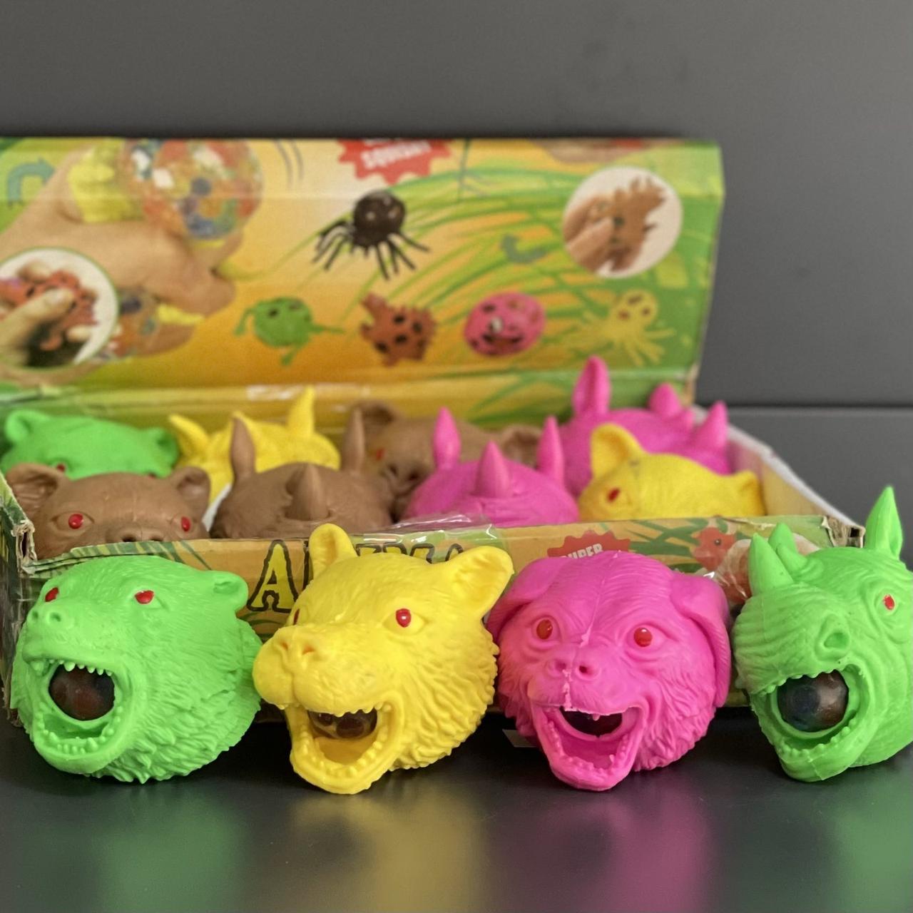 Іграшка антистрес з орбізами "Голова звіра", мікс, Игрушка антистресс "Животные", фото 1