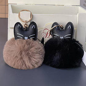 Брелок - пушок "Котик", мікс, Брелок "Кот" 10023-10