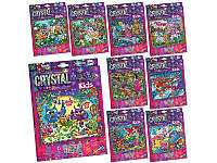 Набор для творчества кристаллическая мозаика "Crystal Mosaic Kids" CRMK-01-01,02,03,04-10