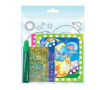 Набір для творчості "Блискуча мозаїка. Зайчик з бантом" (укр) VT4433-19(укр) G-Rich