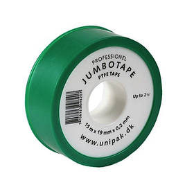 Фум-стрічка UNIPAK JUMBOTAPE Professional 19x0,2 мм 15 м