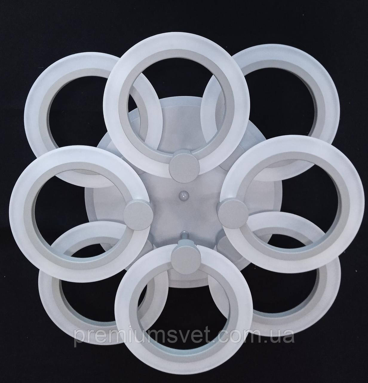 Люстра світлодіодна A8022/4+4 GR LED RGB dimmer, фото 1