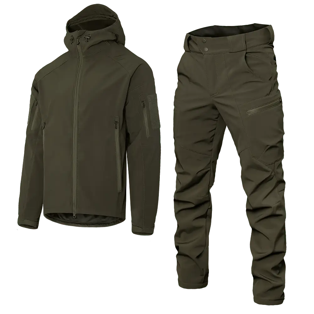 Військовий штормовий вітро-вологозахисний костюм Softshell Gen.II (Оливковий) S