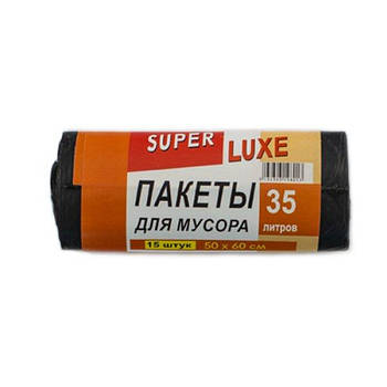 Сміттєві пакети ТМ Super Luxer 35*15 20006