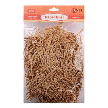 Наповнювач паперовий гофрований SANTI, колір коричневий. 742787 G-Rich