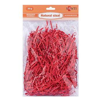 Наповнювач паперовий гофрований SANTI, колір червоний. 742828 G-Rich