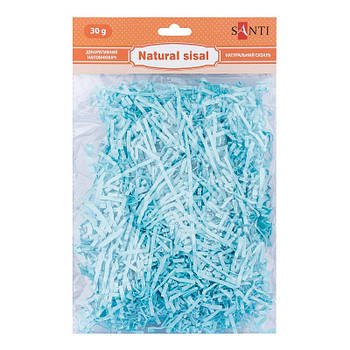 Наповнювач паперовий гофрований SANTI, колір блакитний. 742827 G-Rich