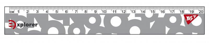 Лінійка YES 20см "Vice versa" 370561 G-Rich, фото 1