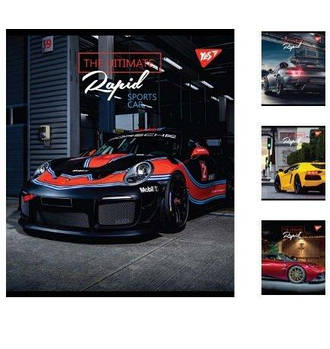 Зошит для записів А5/12 лін. YES "Rapid drive" 765173 G-Rich