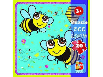 Пазли ТМ "G-Toys" із серії "Комахи. Бджола" LI05 G-Rich