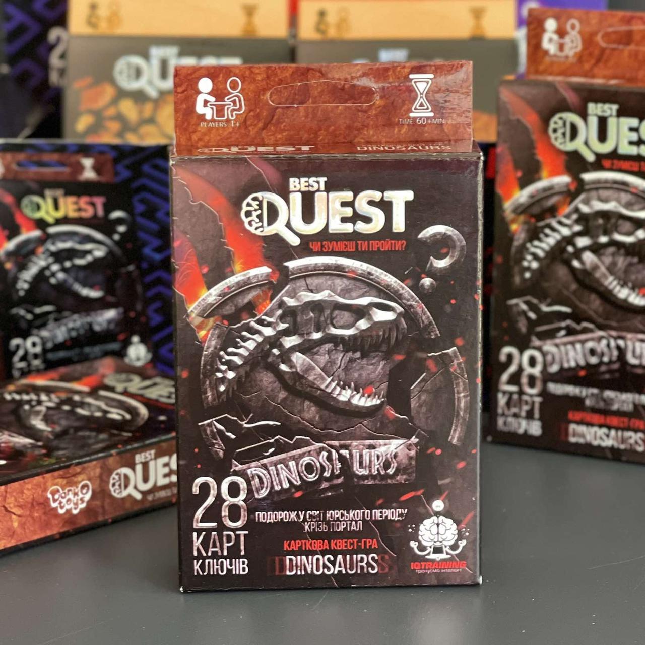 Гра настільна "Квест Динозаври", Настольная игра "Quest", фото 1