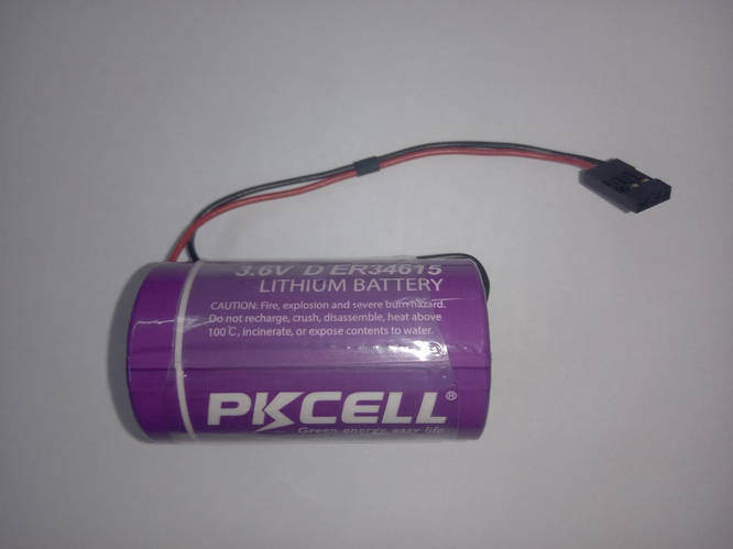 Батарейка литиевая размер 3,6 вольт PKCELL ER-34615 H\3P, цена 498 грн ...