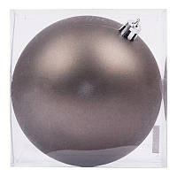 Новогодний шар Novogod'ko серый графит, матовый 974051