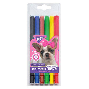 Фломастери YES 6 кольорів Keith Kimberlin 650510 G-Rich