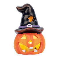 Статуэтка Yes! Fun Хэллоуин "Pumpkin in hat", 10 см, LED 974188