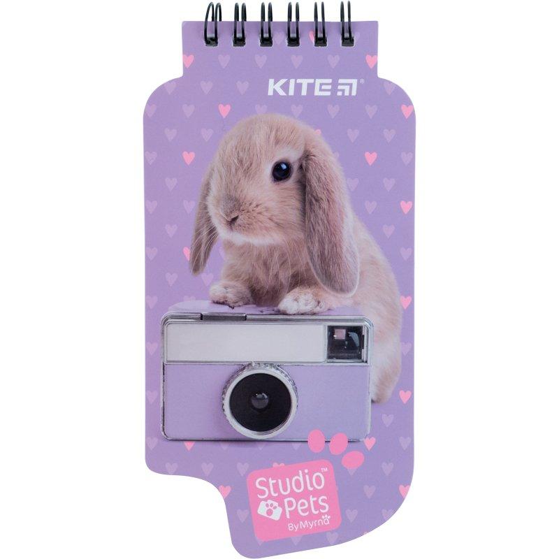Блокнот на спіралі Kite Studio Pets 50 аркушів, нелінований SP22-465 G-Rich