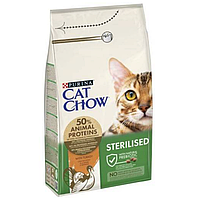 Cat Chow сухий корм для стерилізованих кішок із куркою 15КГ