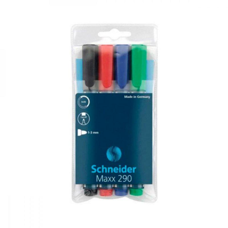 Набір маркерів "Schneider" для дошки (4шт) 609256/S129094 G-Rich, фото 1