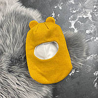 Зимняя детская шапка-шлем с ушками Yellow Bear Bewarm от 6 месяцев до 2 лет от 2 лет до 6 лет