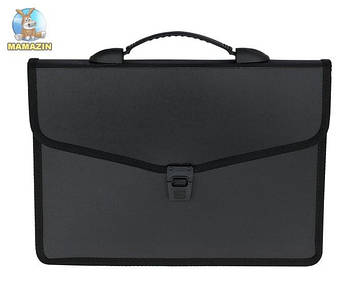 Портфель А4 "BuroMAX" га замке, черный 75795 G-Rich