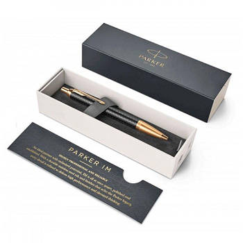 Ручка "Parker" кулькова Premium Black корпус чорний із позолотою 24 032 615429