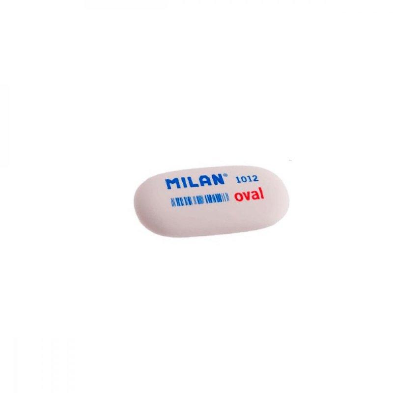 Гумка "Milan" 1012 овал білий 62*28*12 мм 620832