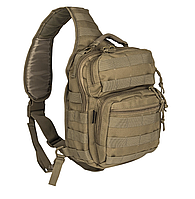 Сумка армейская тактическая однолямочная Molle STRAP ASSAULT через плечо Mil-Tec Германия Койот