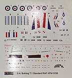 Пластикова модель 1/72 Kovozavody Prostejov 0298 британський літак S.A. Bulldog T.1 „RAF“, фото 3